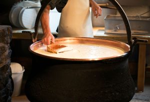 Schweiz Käse Herstellung